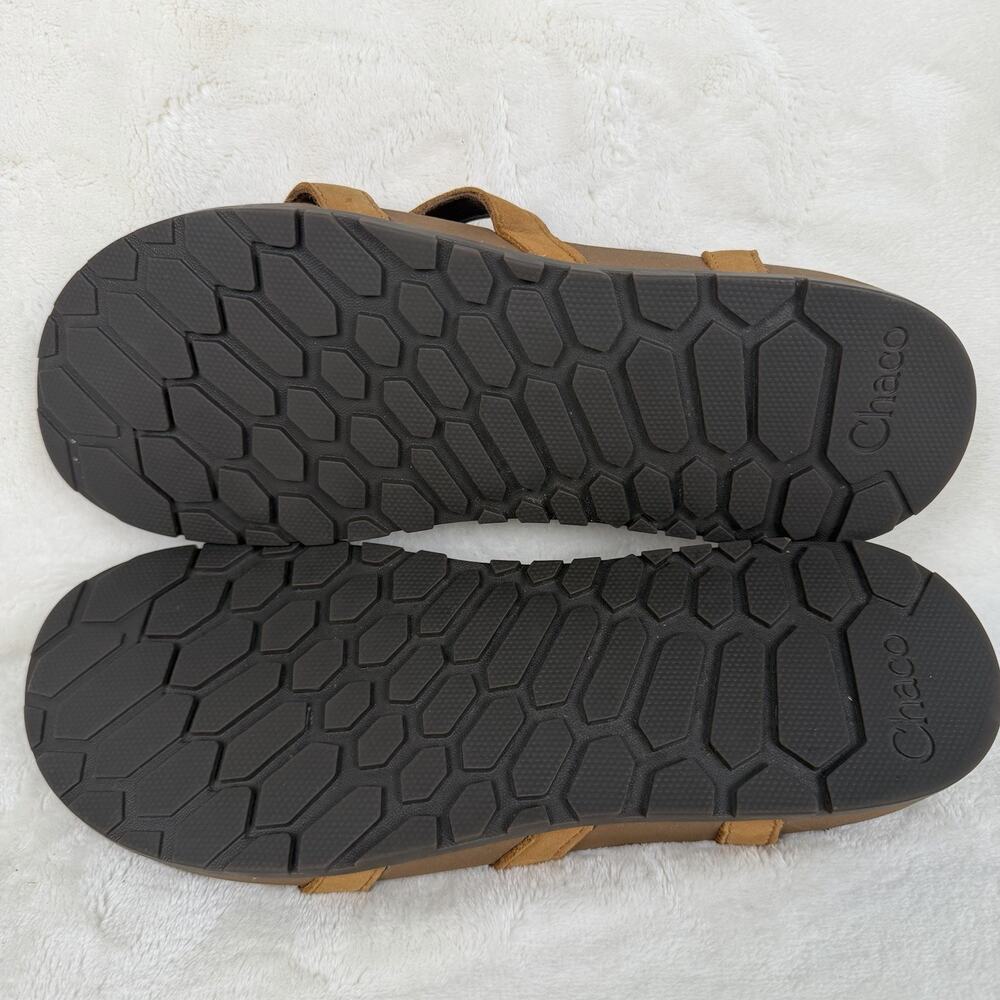 Chaco Women’s Brown Leather Toe Loop Lowdown Sandals Adjustable Straps 10 - Picture 9 of 10